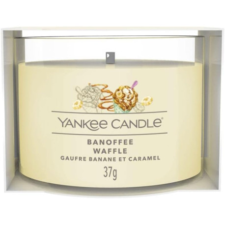 Bougie parfumée votive Yankee candle GAUFRE BANANE ET CARAMEL