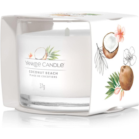 Bougie parfumée votive Yankee candle PLAGE DE COCOTIERS