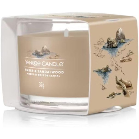 Bougie parfumée votive Yankee Candle AMBRE ET BOIS DE SANTAL