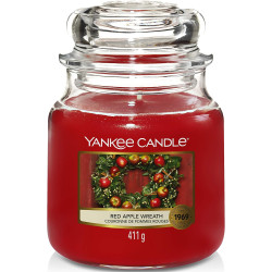 Bougie COURONNE DE POMMES ROUGES-Yankee Candle
