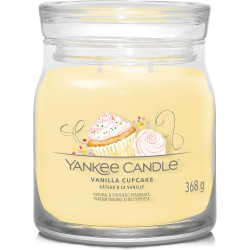 Bougie parfumée moyenne jarre Signature Yankee Candle GATEAU A LA VANILLE