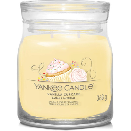 Bougie parfumée moyenne jarre Signature Yankee Candle GATEAU A LA VANILLE