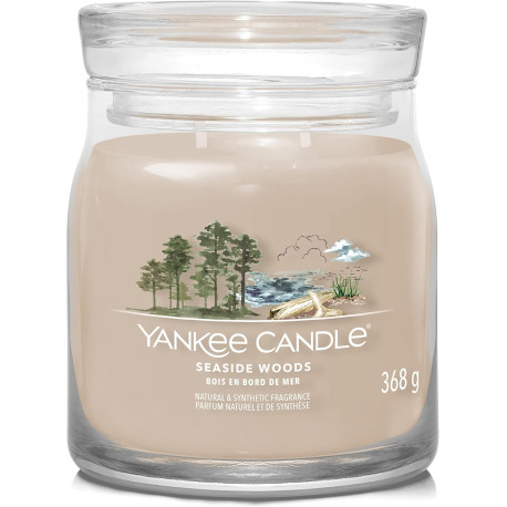 Bougie parfumée moyenne jarre Signature yankee Candle BOIS EN BORD DE MER