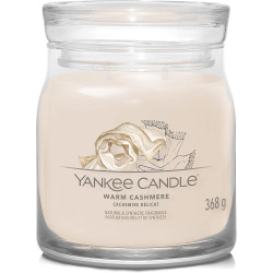 Bougie parfumée moyenne jarre Signature Yankee Candle CACHEMIRE DELICAT