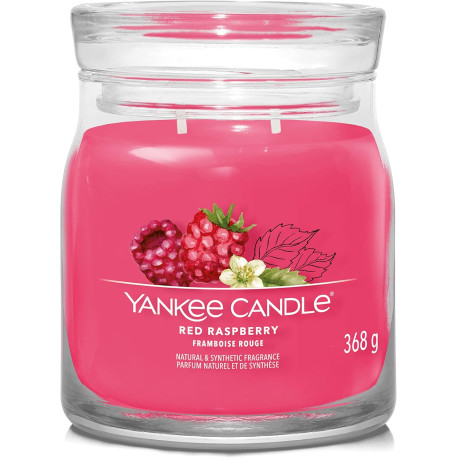 Bougie parfumée Moyenne jarre Signature Yankee Candle FRAMBOISE ROUGE