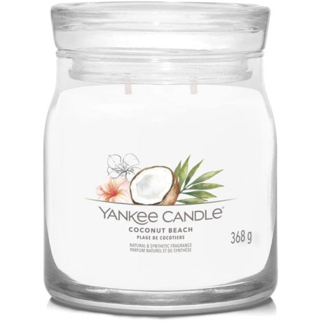 Bougie parfumée moyenne jarre Signature Yankee Candle PLAGE DE COCOTIERS