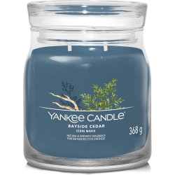 Bougie parfumée moyenne jarre Signature yankee Candle CEDRE MARIN