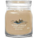 Bougie parfumée moyenne jarre Signature Yankee Candle AMBRE ET BOIS DE SANTAL