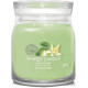 Bougie parfumée moyenne jarre Signature Yankee Candle VANILLE CITRON VERT
