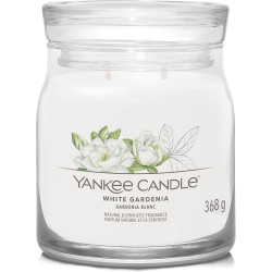 Bougie parfumée moyenne jarre Signature Yankee Candle GARDENIA BLANC