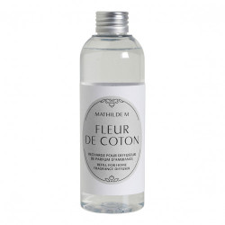 Recharge de parfum d'Ambiance FLEUR DE COTON 200ML Mathilde M