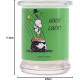 Bougie Peanuts Good Luck aux notes de pamplemousse, lime, clémentine et vanille-orange, pour une ambiance cosy et apaisante.
