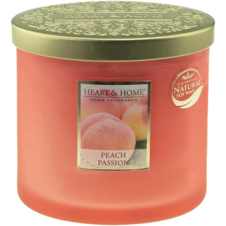 Bougie parfumée PECHE PASSION Heart and Home